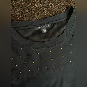 Banana Republic Black Silk Blouse